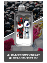 Merry Mi Panda Twins 40000 Puffs 2 az 1-ben Eldobható Vape – Két Íz Egy Készülékben - BilligVape