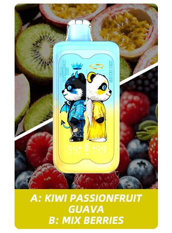 Merry Mi Panda Twins 40000 Puffs 2 az 1-ben Eldobható Vape – Két Íz Egy Készülékben - BilligVape