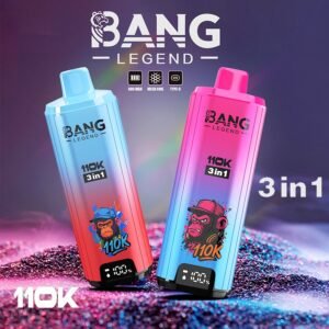 Bang Legend 110K Puffs 3 az 1-ben Vape – Ultra hosszú élettartam, hálós tekercs, Type-C töltés, 12 ízkombó - BilligVape