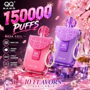 QQ BANG 150K Puff – 150 000 Puff, Dual Mesh, USB Type-C Újratölthető Eldobható Vape - BilligVape
