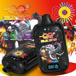 🔥 QQ Bang 80K – 80 000 Puff Eldobható Vape | Type-C Újratölthető, Mesh Coil, LED kijelző - BilligVape