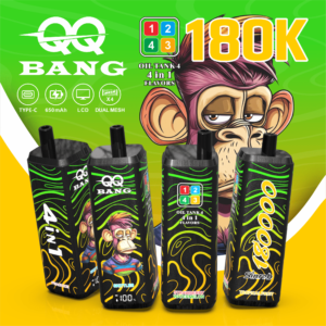 QQ BANG 180K Eldobható Vape – 180 000 Puff • 4 az 1-ben Ízrendszer • LCD Kijelző